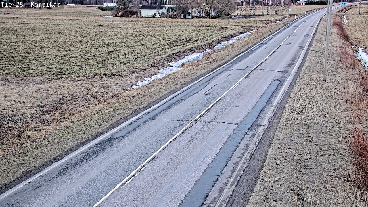 Weather Camera Image Road 28 Haapavesi, Karsikas, Haapavesi, Pohjois-Pohjanmaa