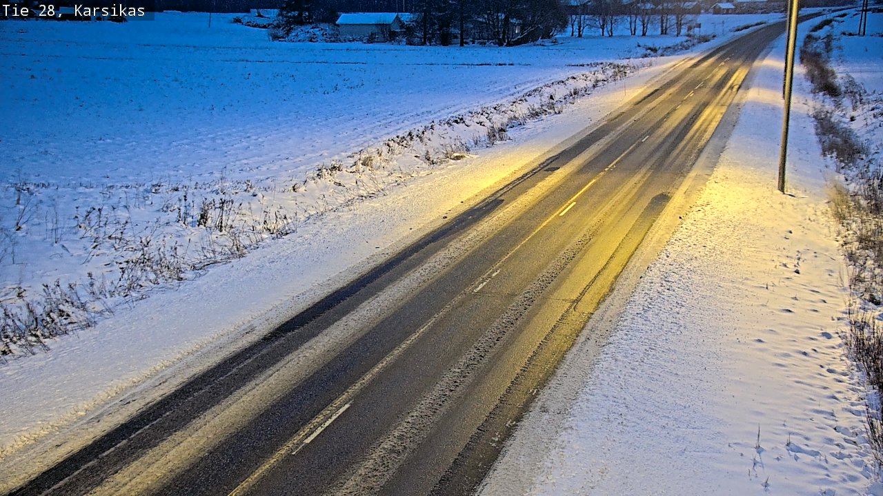Weather Camera Image Road 28 Haapavesi, Karsikas, Haapavesi, Pohjois-Pohjanmaa