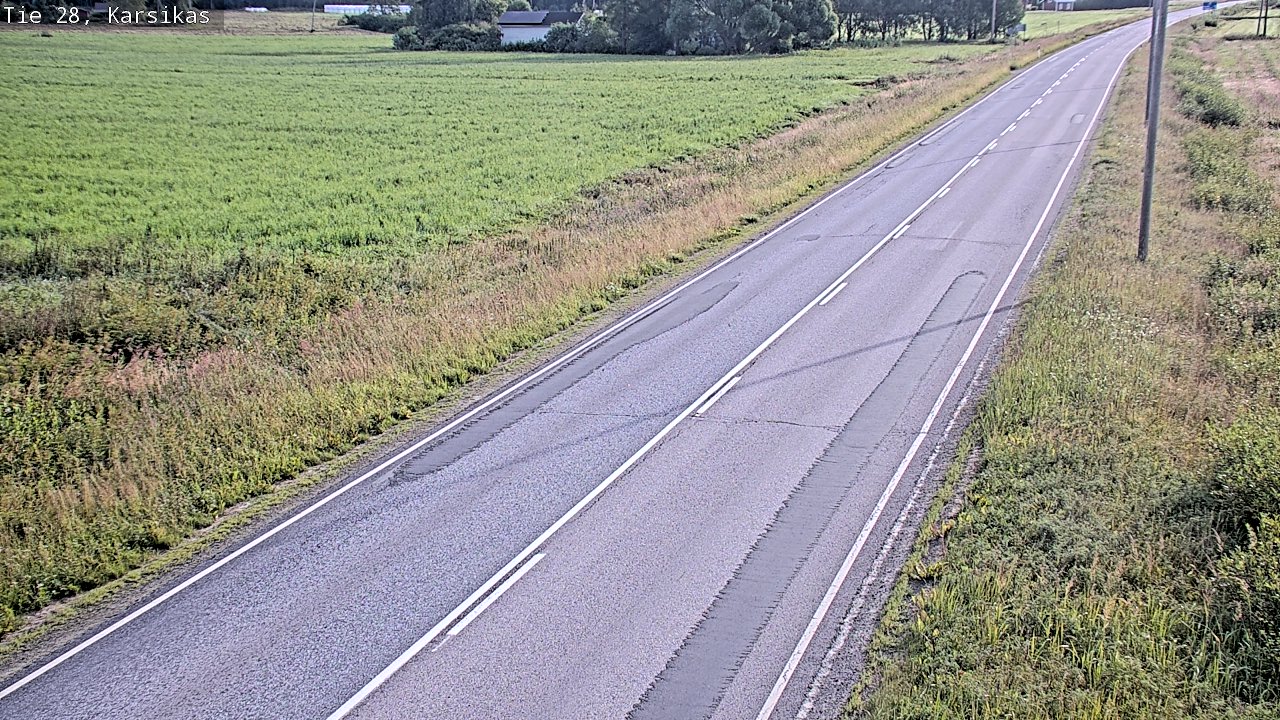 Weather Camera Image Road 28 Haapavesi, Karsikas, Haapavesi, Pohjois-Pohjanmaa