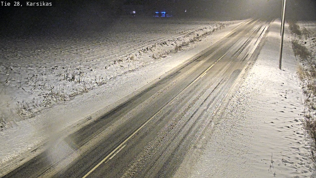 Weather Camera Image Road 28 Haapavesi, Karsikas, Haapavesi, Pohjois-Pohjanmaa