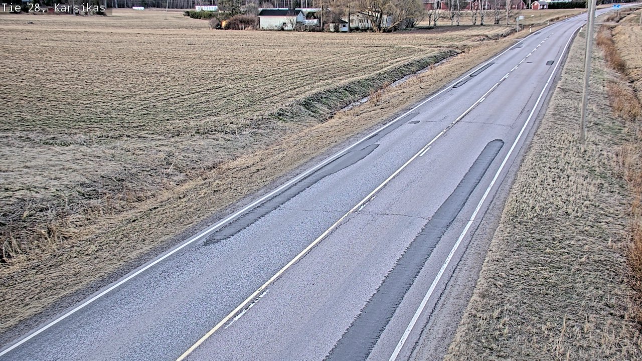 Weather Camera Image Väg 28 Haapavesi, Karsikas, Haapavesi, Pohjois-Pohjanmaa