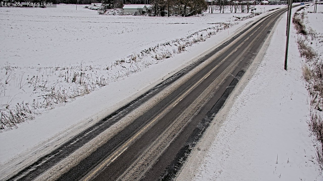 Weather Camera Image Road 28 Haapavesi, Karsikas, Haapavesi, Pohjois-Pohjanmaa