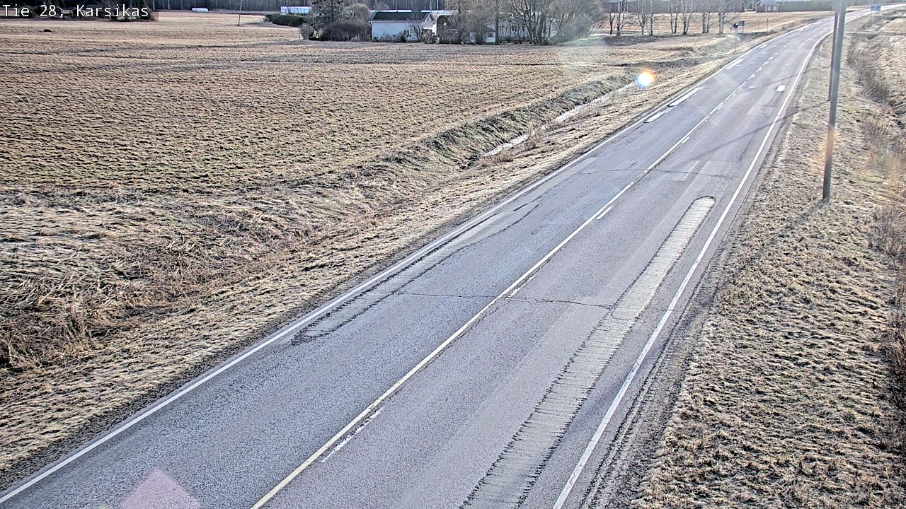 Weather Camera Image Väg 28 Haapavesi, Karsikas, Haapavesi, Pohjois-Pohjanmaa
