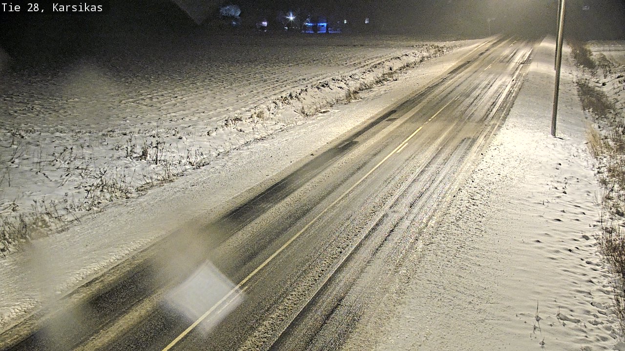 Weather Camera Image Road 28 Haapavesi, Karsikas, Haapavesi, Pohjois-Pohjanmaa
