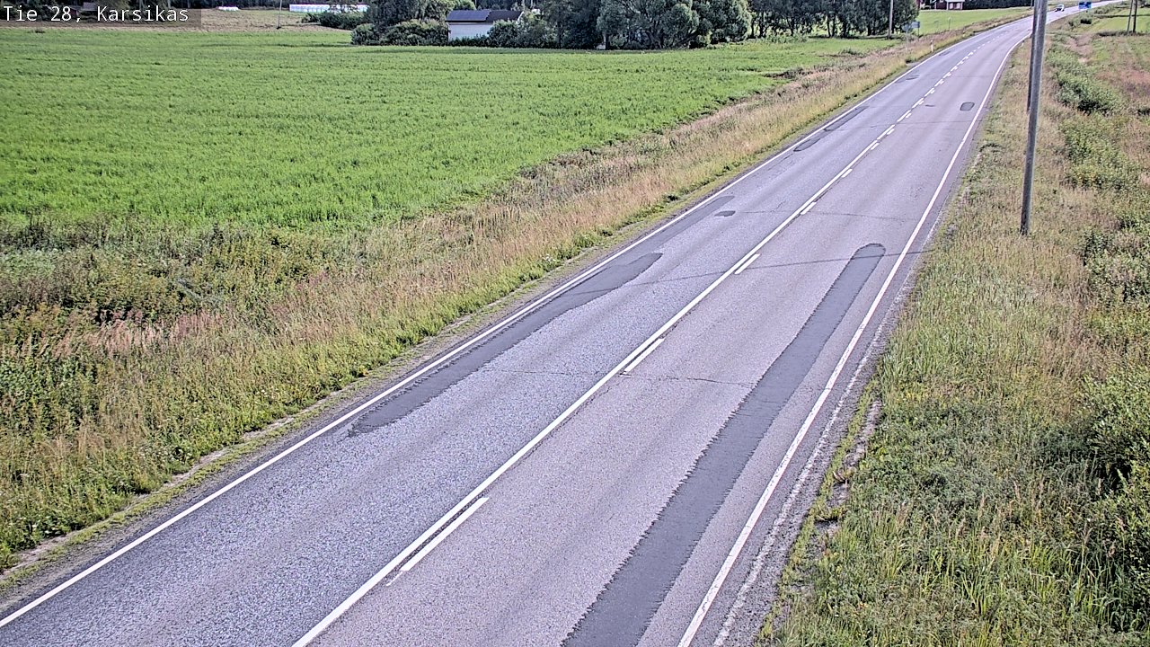 Weather Camera Image Road 28 Haapavesi, Karsikas, Haapavesi, Pohjois-Pohjanmaa