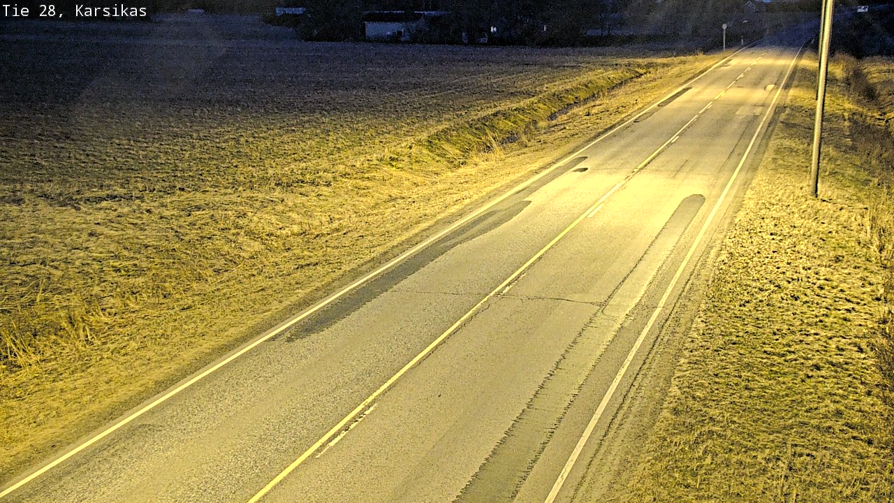 Weather Camera Image Väg 28 Haapavesi, Karsikas, Haapavesi, Pohjois-Pohjanmaa