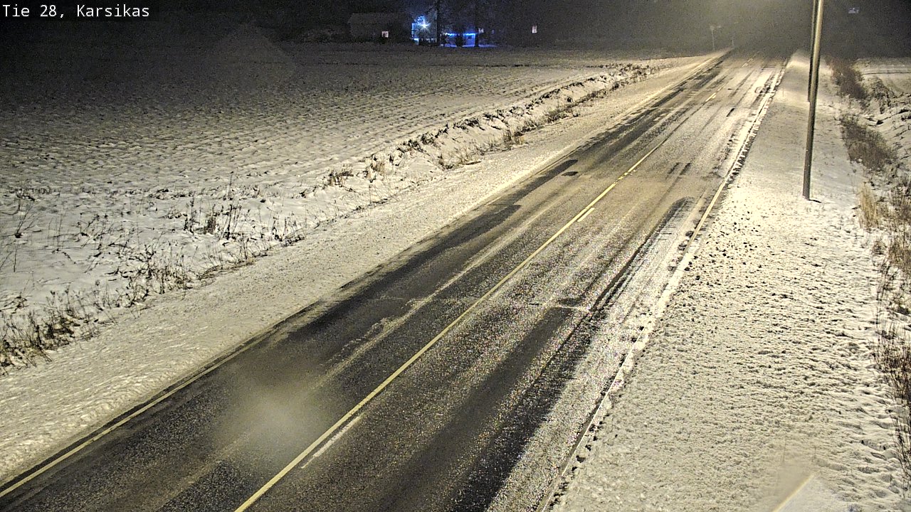 Weather Camera Image Road 28 Haapavesi, Karsikas, Haapavesi, Pohjois-Pohjanmaa