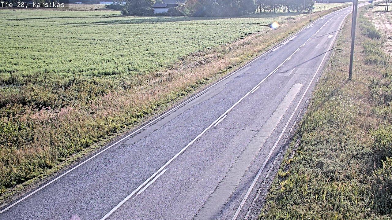 Weather Camera Image Road 28 Haapavesi, Karsikas, Haapavesi, Pohjois-Pohjanmaa