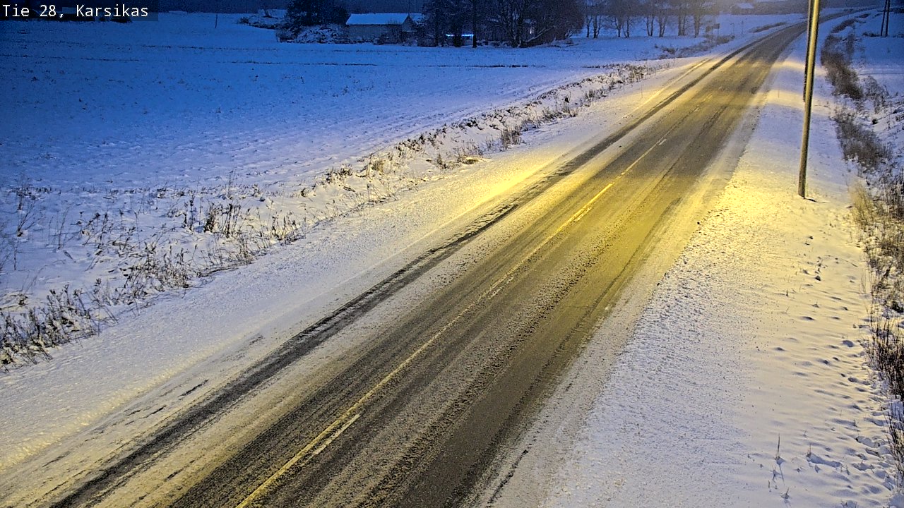 Weather Camera Image Road 28 Haapavesi, Karsikas, Haapavesi, Pohjois-Pohjanmaa
