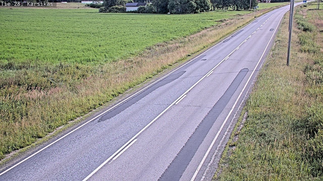 Weather Camera Image Road 28 Haapavesi, Karsikas, Haapavesi, Pohjois-Pohjanmaa