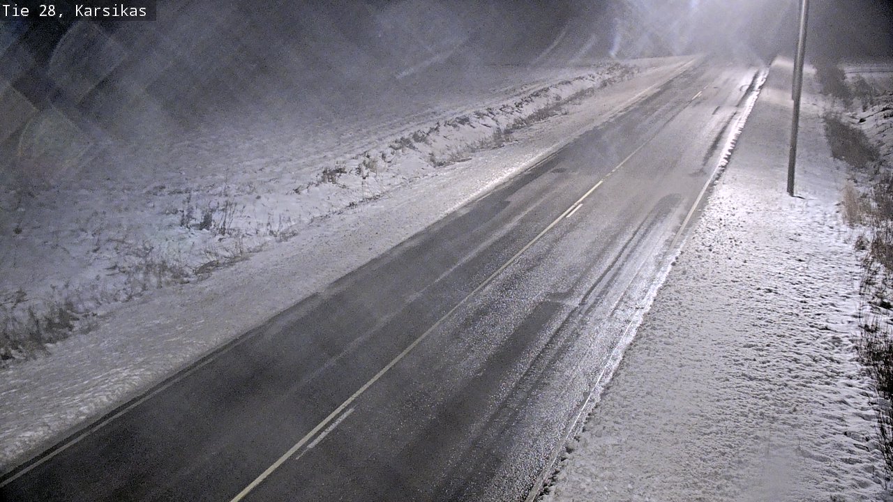 Weather Camera Image Road 28 Haapavesi, Karsikas, Haapavesi, Pohjois-Pohjanmaa