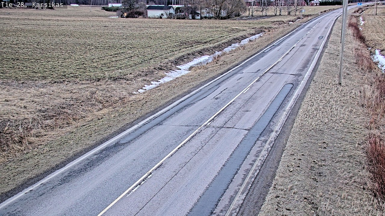 Weather Camera Image Road 28 Haapavesi, Karsikas, Haapavesi, Pohjois-Pohjanmaa