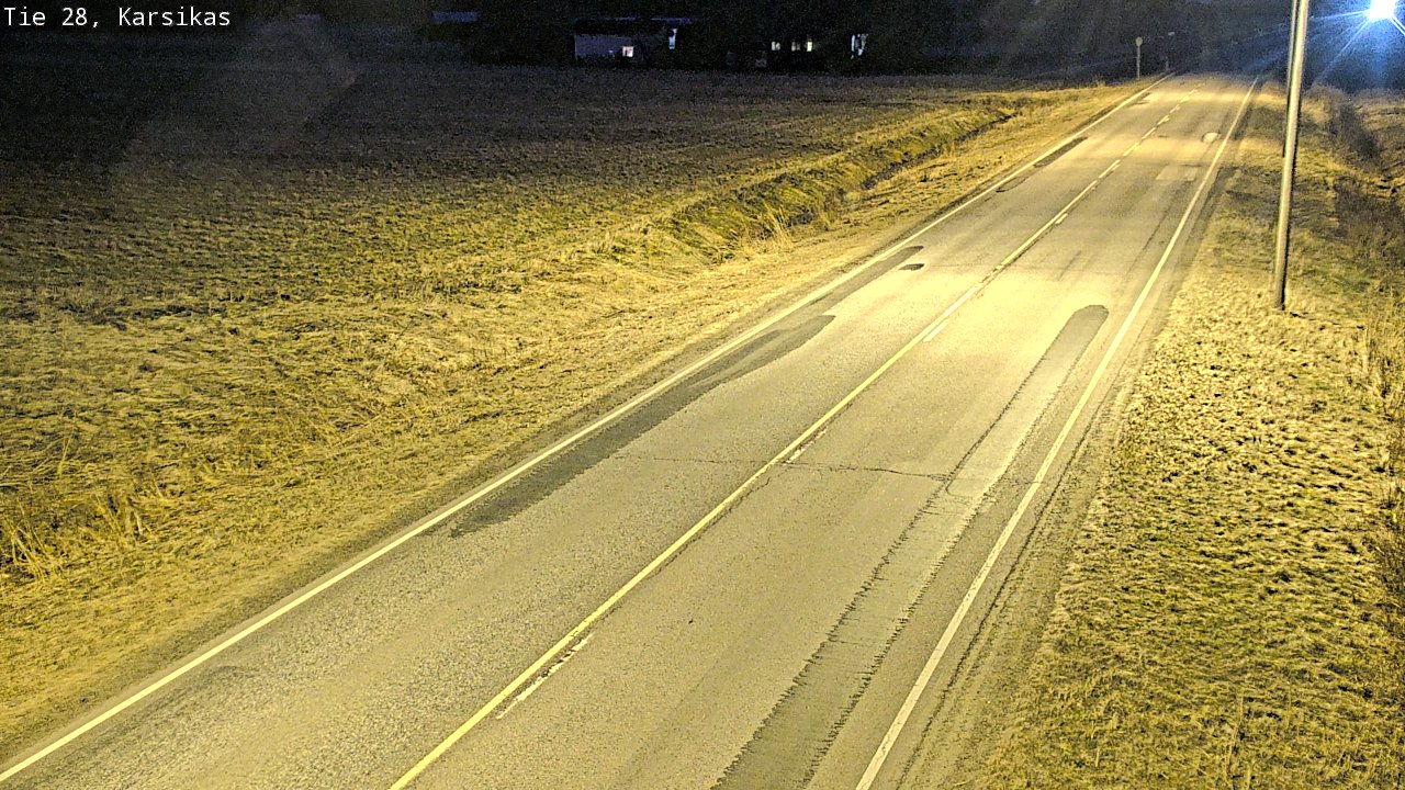 Weather Camera Image Väg 28 Haapavesi, Karsikas, Haapavesi, Pohjois-Pohjanmaa