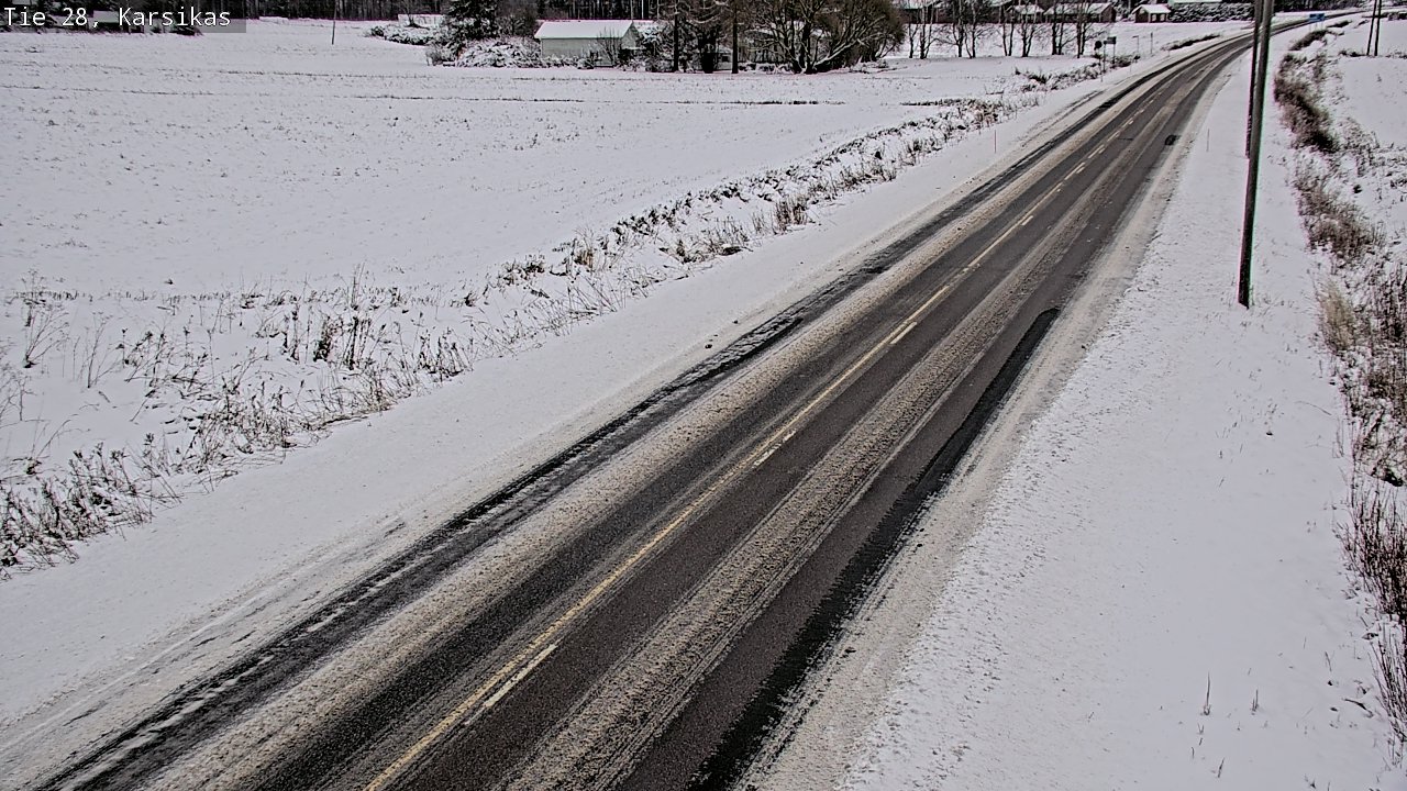Weather Camera Image Road 28 Haapavesi, Karsikas, Haapavesi, Pohjois-Pohjanmaa