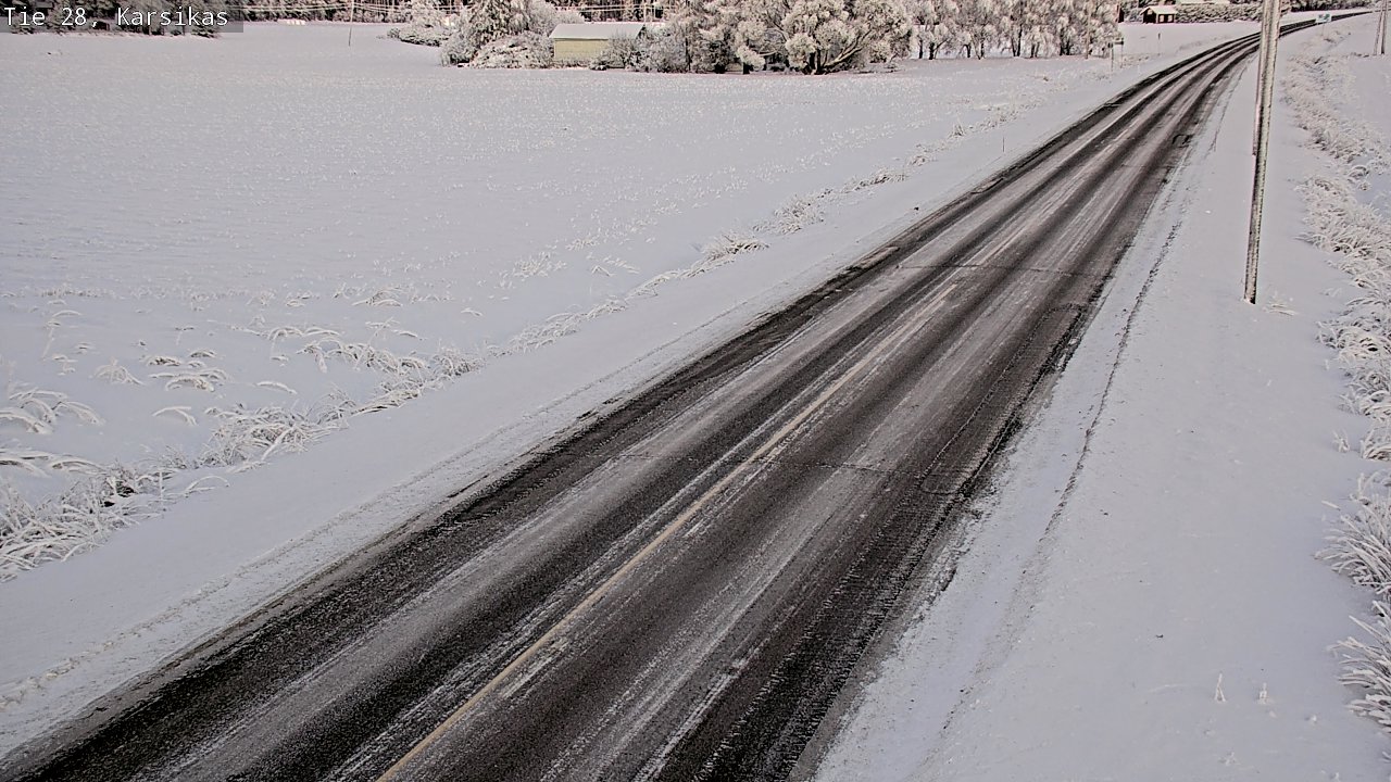 Weather Camera Image Väg 28 Haapavesi, Karsikas, Haapavesi, Pohjois-Pohjanmaa