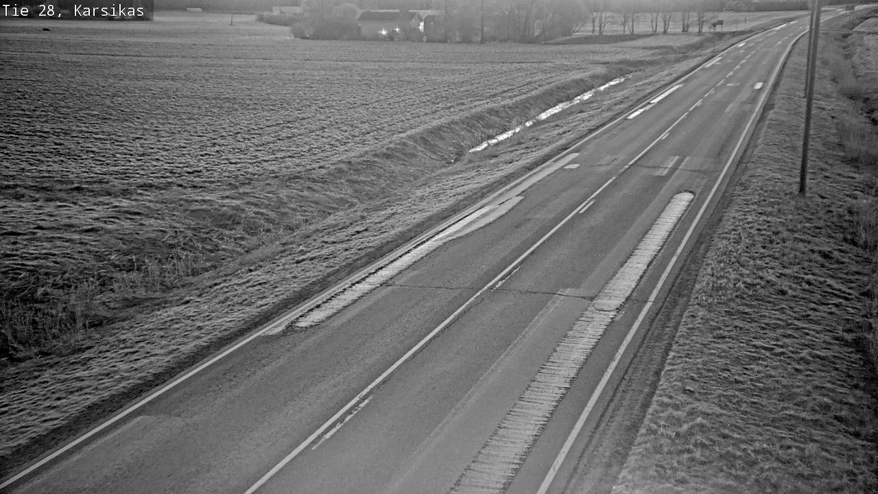 Weather Camera Image Väg 28 Haapavesi, Karsikas, Haapavesi, Pohjois-Pohjanmaa
