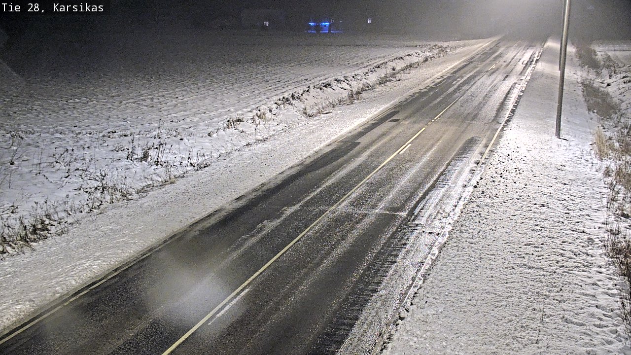 Weather Camera Image Road 28 Haapavesi, Karsikas, Haapavesi, Pohjois-Pohjanmaa