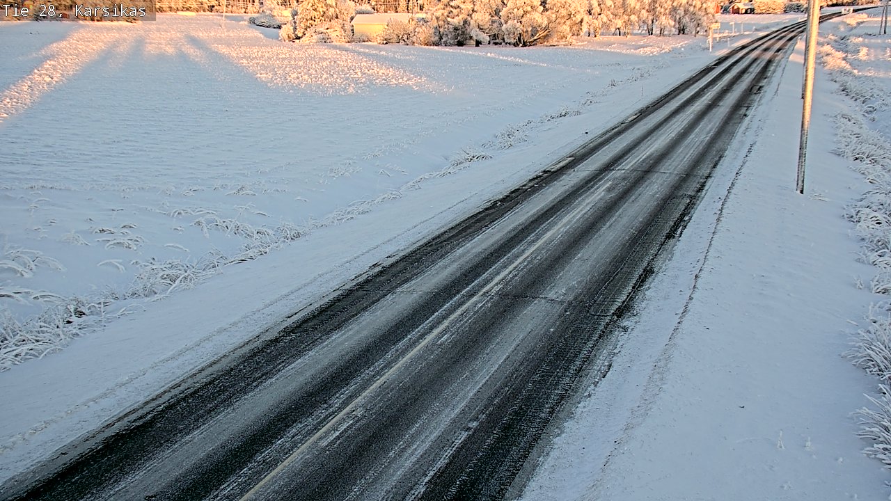 Weather Camera Image Väg 28 Haapavesi, Karsikas, Haapavesi, Pohjois-Pohjanmaa