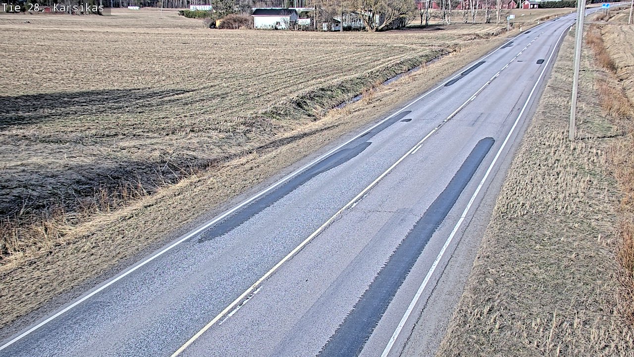 Weather Camera Image Väg 28 Haapavesi, Karsikas, Haapavesi, Pohjois-Pohjanmaa