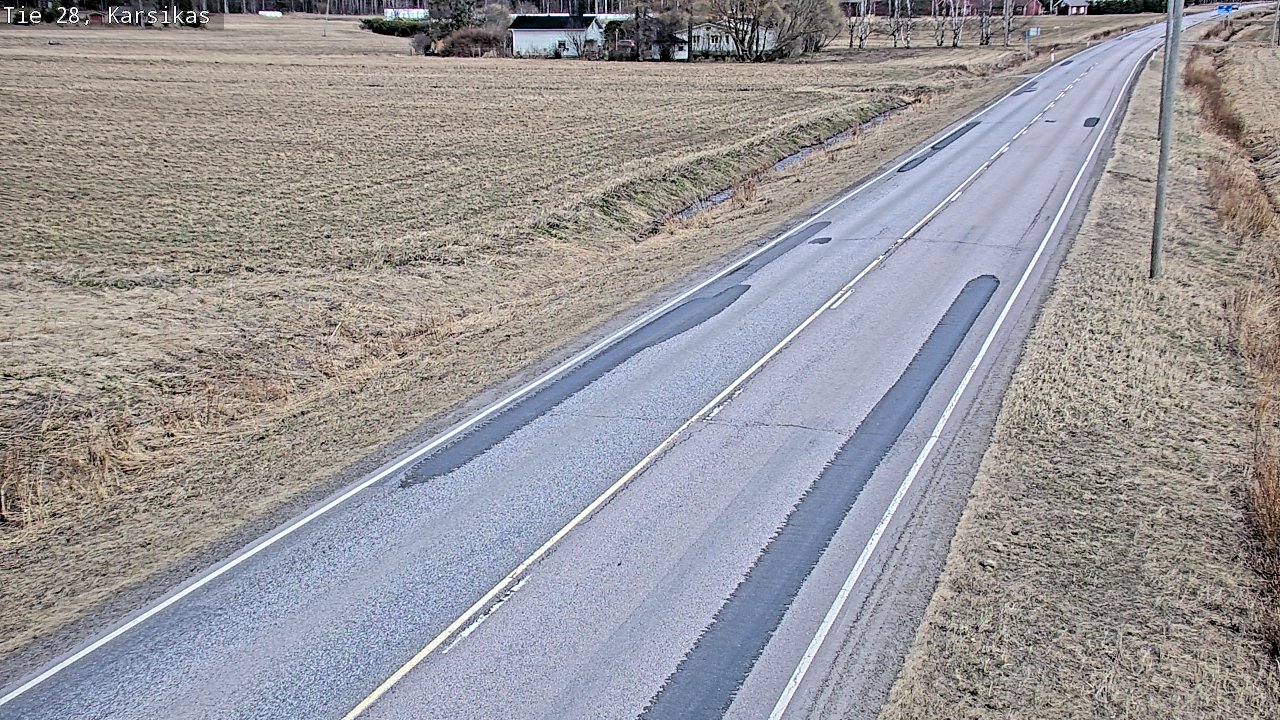 Weather Camera Image Väg 28 Haapavesi, Karsikas, Haapavesi, Pohjois-Pohjanmaa