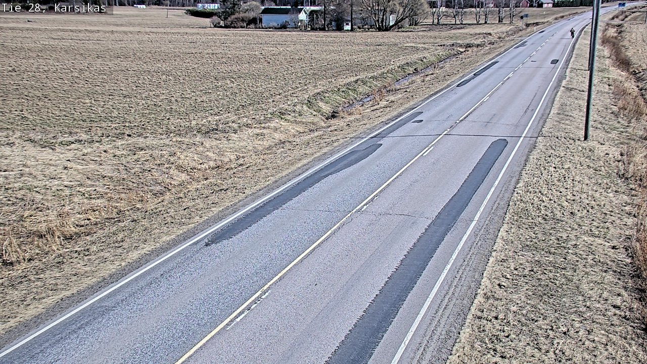 Weather Camera Image Väg 28 Haapavesi, Karsikas, Haapavesi, Pohjois-Pohjanmaa