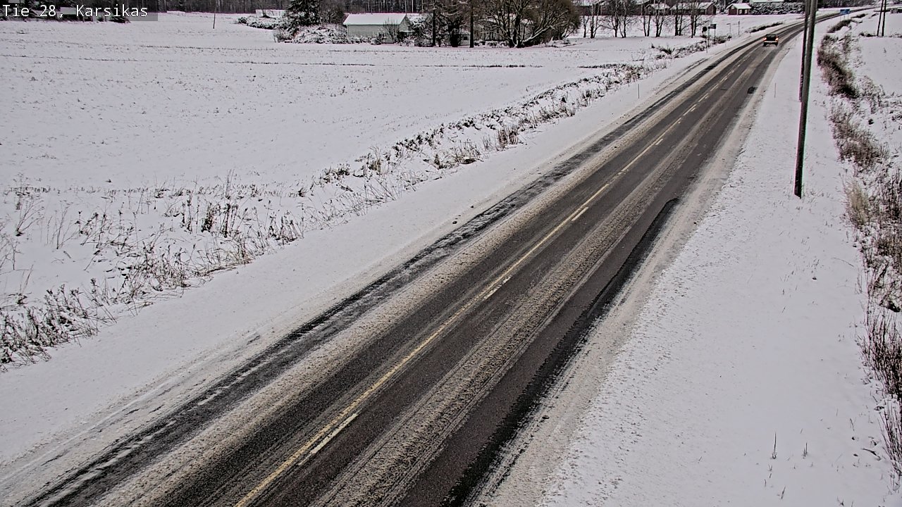 Weather Camera Image Road 28 Haapavesi, Karsikas, Haapavesi, Pohjois-Pohjanmaa