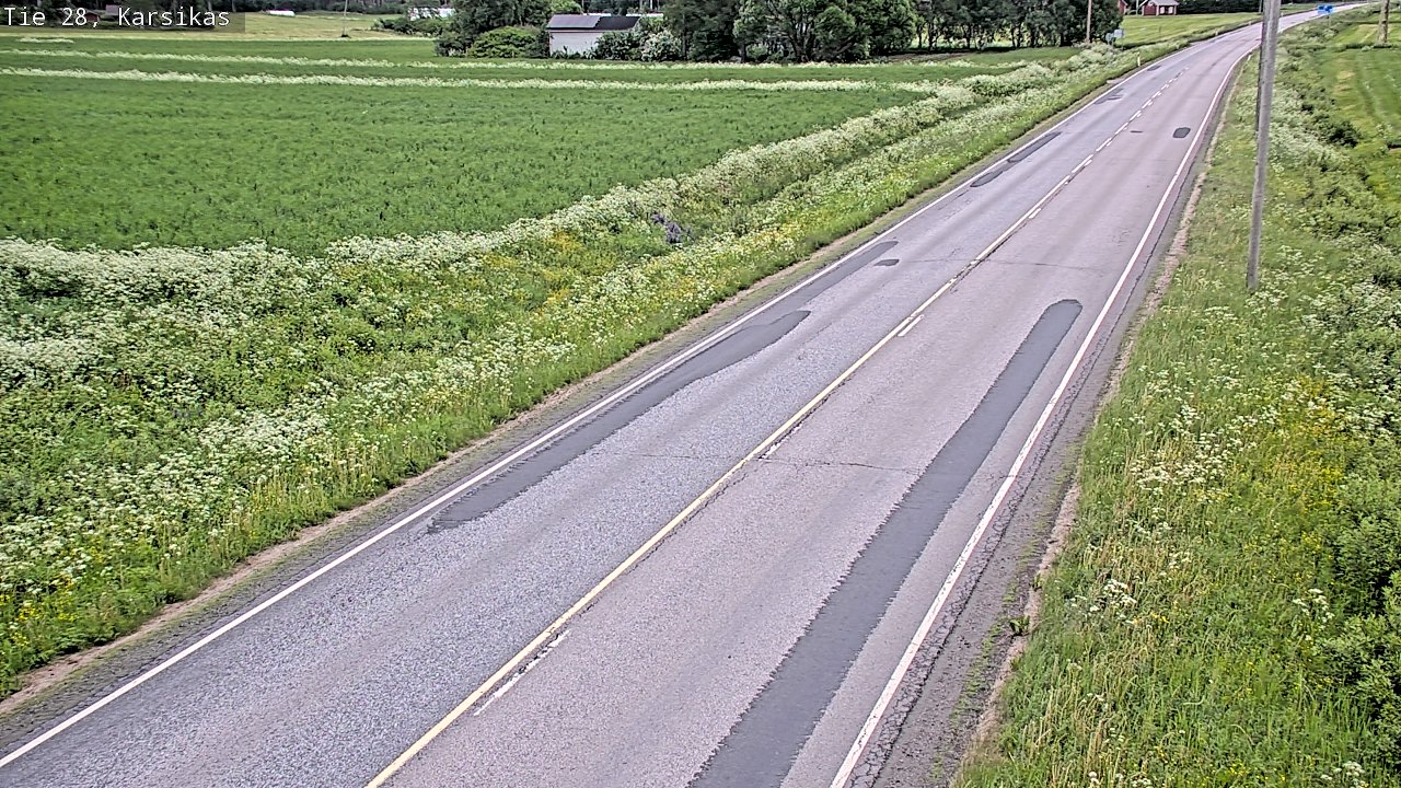 Weather Camera Image Road 28 Haapavesi, Karsikas, Haapavesi, Pohjois-Pohjanmaa