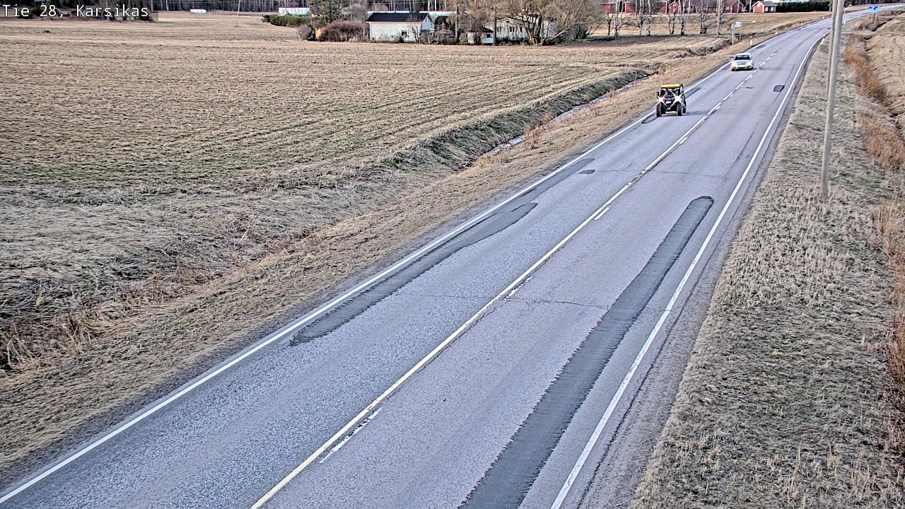 Weather Camera Image Väg 28 Haapavesi, Karsikas, Haapavesi, Pohjois-Pohjanmaa