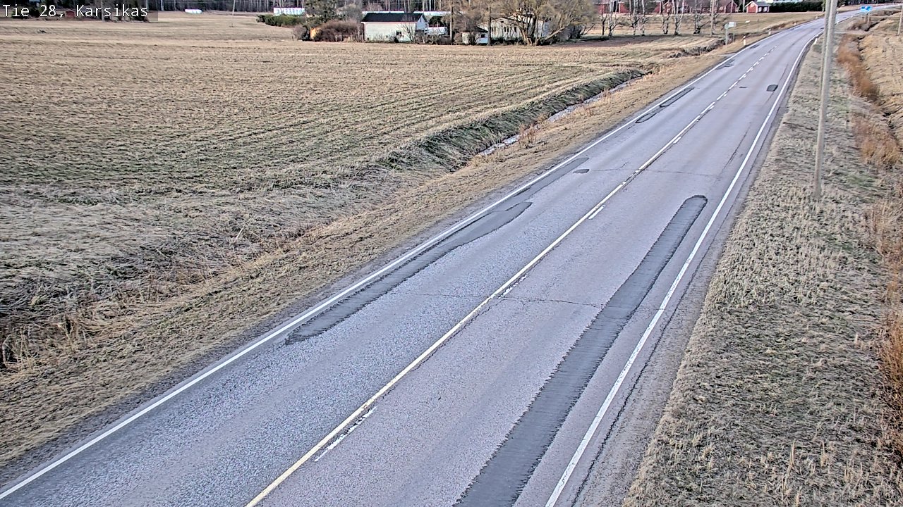 Weather Camera Image Väg 28 Haapavesi, Karsikas, Haapavesi, Pohjois-Pohjanmaa