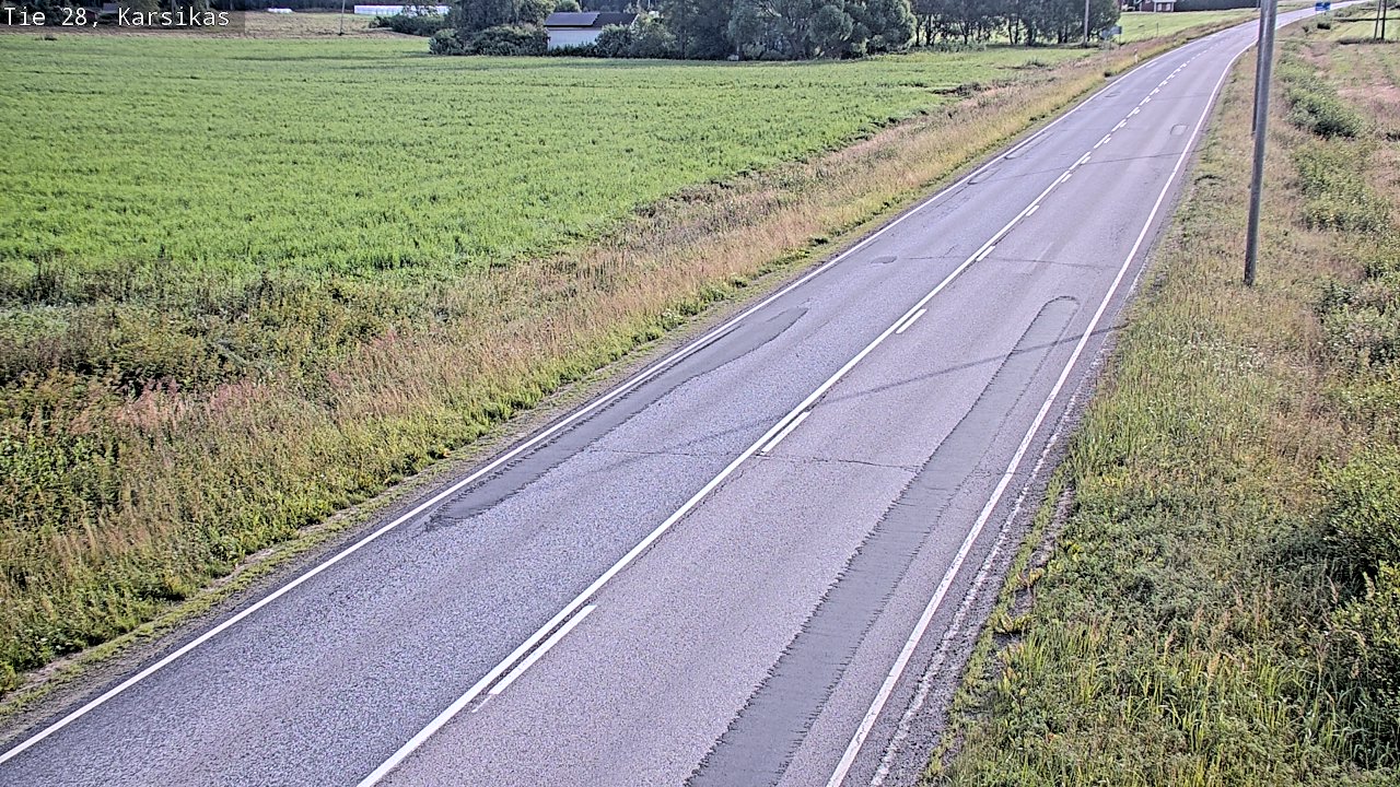 Weather Camera Image Road 28 Haapavesi, Karsikas, Haapavesi, Pohjois-Pohjanmaa