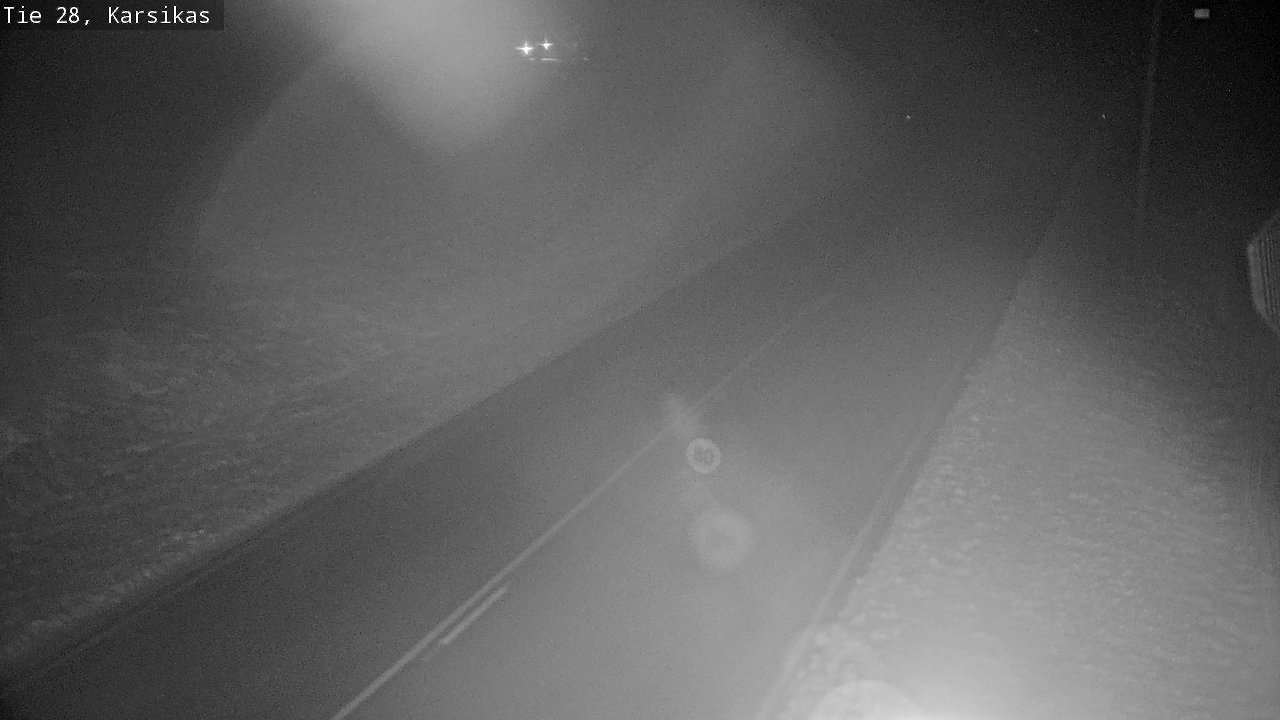 Weather Camera Image Road 28 Haapavesi, Karsikas, Haapavesi, Pohjois-Pohjanmaa