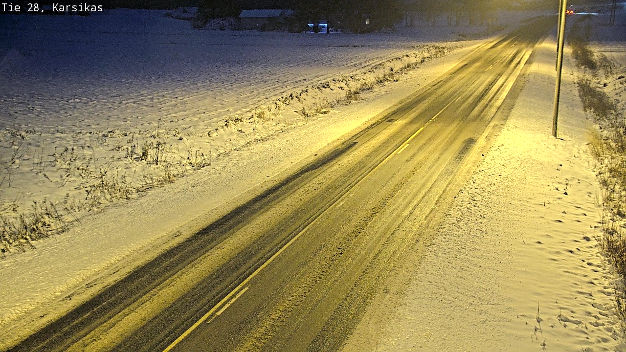 Weather Camera Image Road 28 Haapavesi, Karsikas, Haapavesi, Pohjois-Pohjanmaa