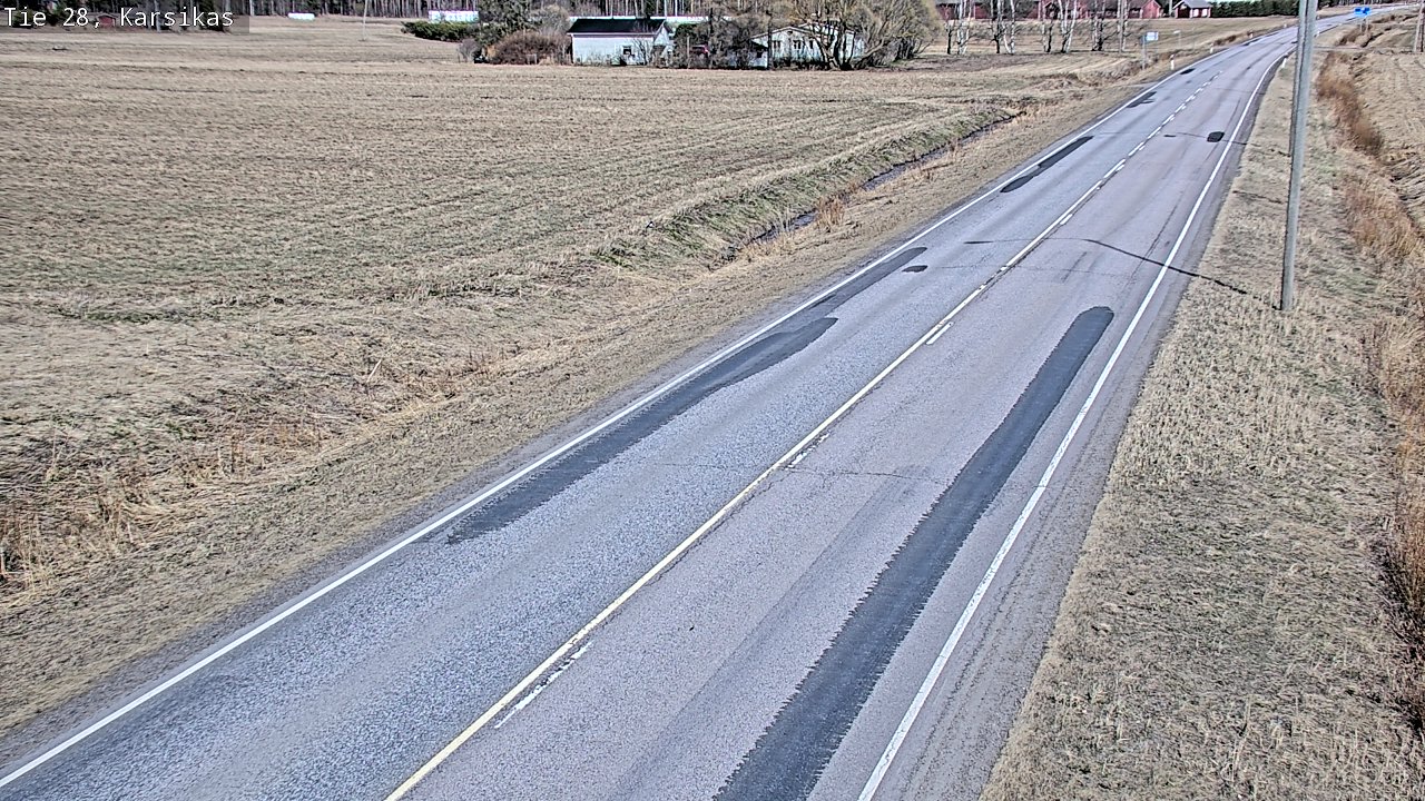 Weather Camera Image Väg 28 Haapavesi, Karsikas, Haapavesi, Pohjois-Pohjanmaa