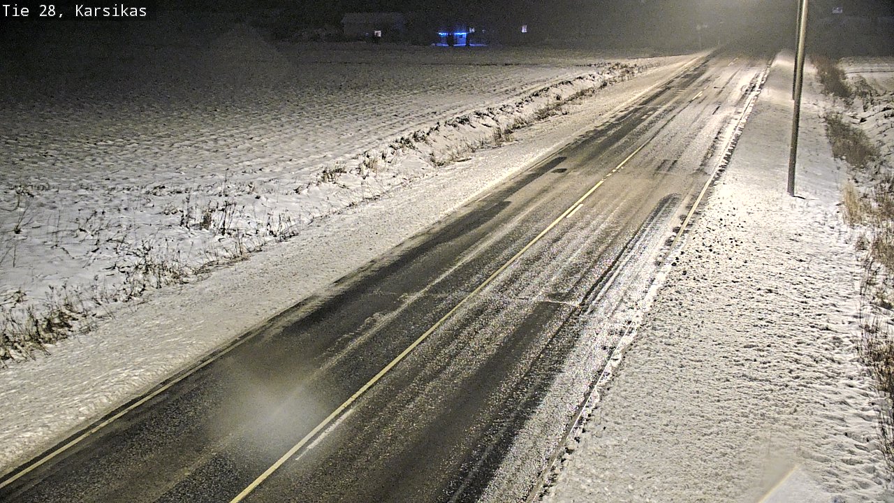 Weather Camera Image Road 28 Haapavesi, Karsikas, Haapavesi, Pohjois-Pohjanmaa