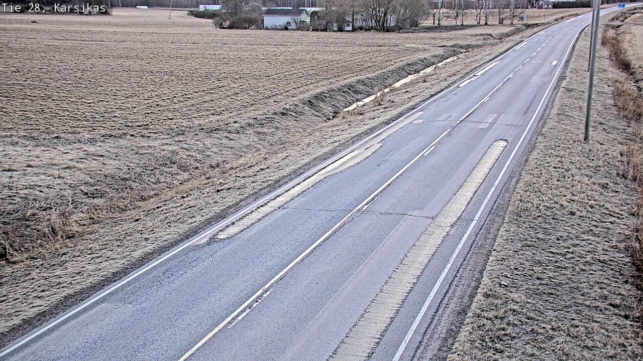 Weather Camera Image Väg 28 Haapavesi, Karsikas, Haapavesi, Pohjois-Pohjanmaa