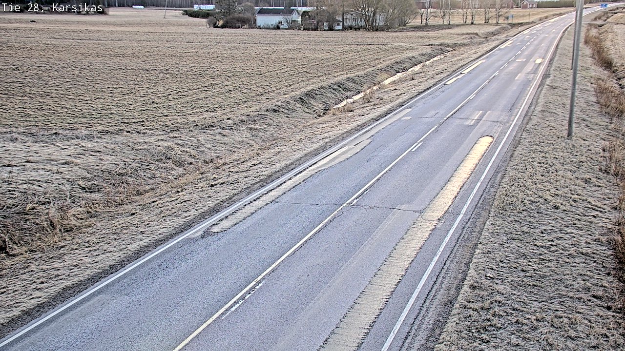 Weather Camera Image Väg 28 Haapavesi, Karsikas, Haapavesi, Pohjois-Pohjanmaa
