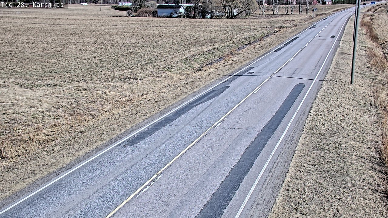 Weather Camera Image Väg 28 Haapavesi, Karsikas, Haapavesi, Pohjois-Pohjanmaa