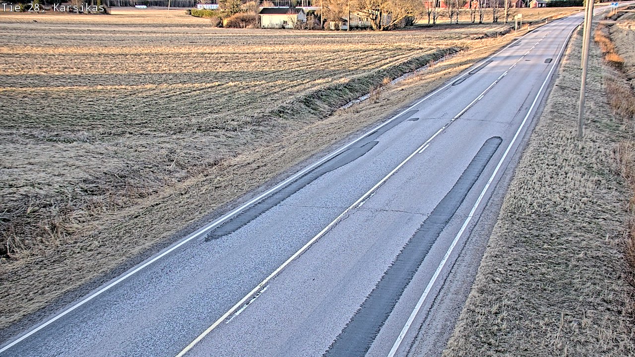 Weather Camera Image Väg 28 Haapavesi, Karsikas, Haapavesi, Pohjois-Pohjanmaa