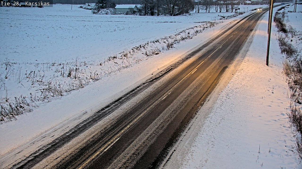 Weather Camera Image Road 28 Haapavesi, Karsikas, Haapavesi, Pohjois-Pohjanmaa
