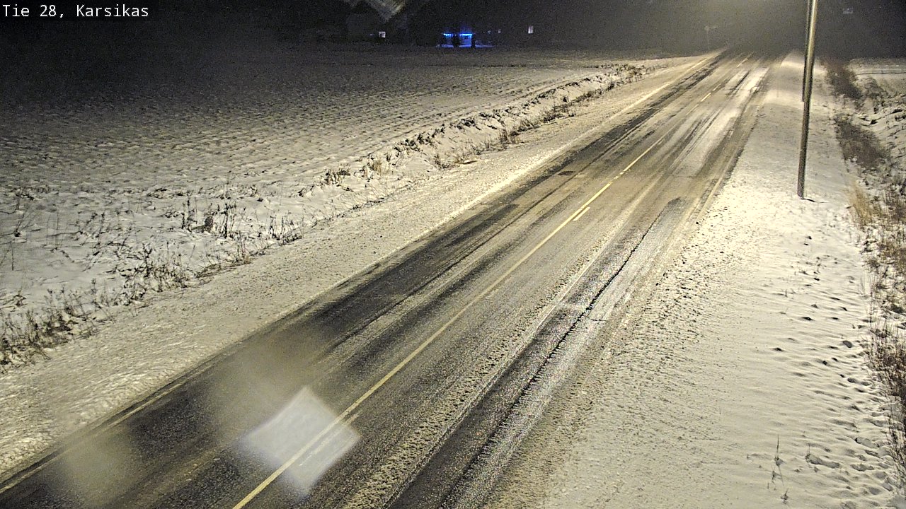 Weather Camera Image Road 28 Haapavesi, Karsikas, Haapavesi, Pohjois-Pohjanmaa