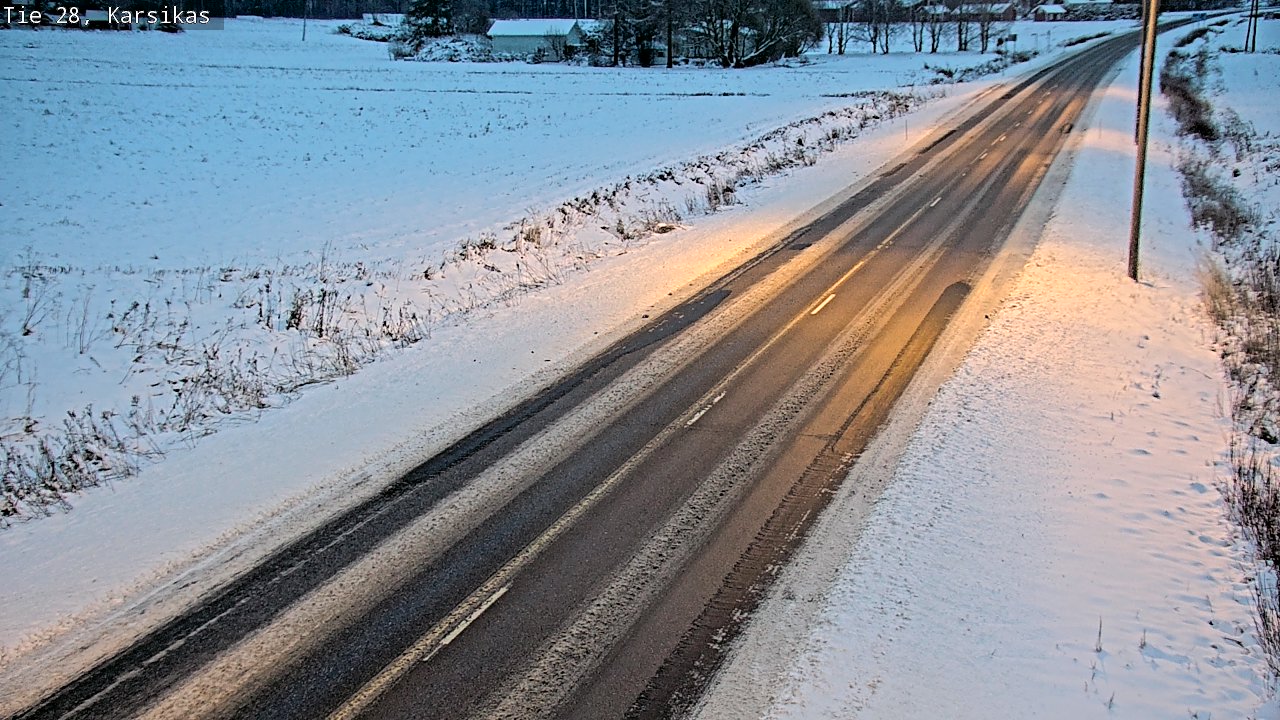 Weather Camera Image Road 28 Haapavesi, Karsikas, Haapavesi, Pohjois-Pohjanmaa