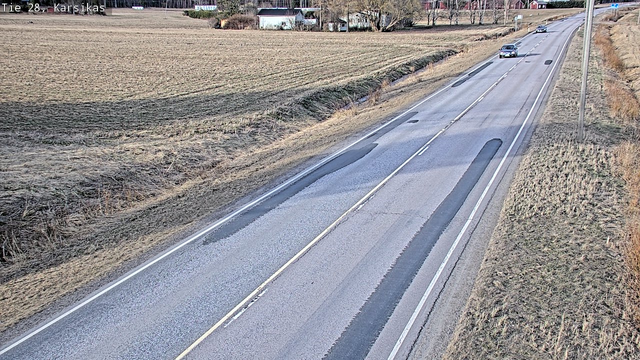Weather Camera Image Väg 28 Haapavesi, Karsikas, Haapavesi, Pohjois-Pohjanmaa