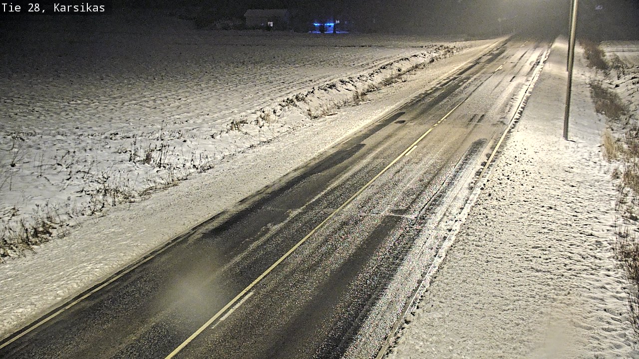 Weather Camera Image Road 28 Haapavesi, Karsikas, Haapavesi, Pohjois-Pohjanmaa