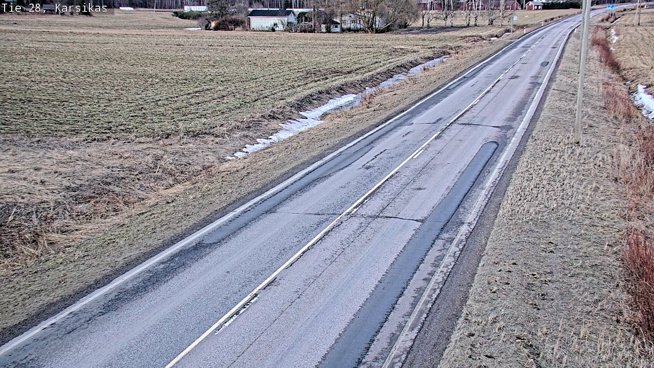 Weather Camera Image Road 28 Haapavesi, Karsikas, Haapavesi, Pohjois-Pohjanmaa