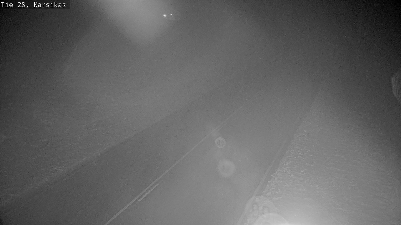 Weather Camera Image Road 28 Haapavesi, Karsikas, Haapavesi, Pohjois-Pohjanmaa