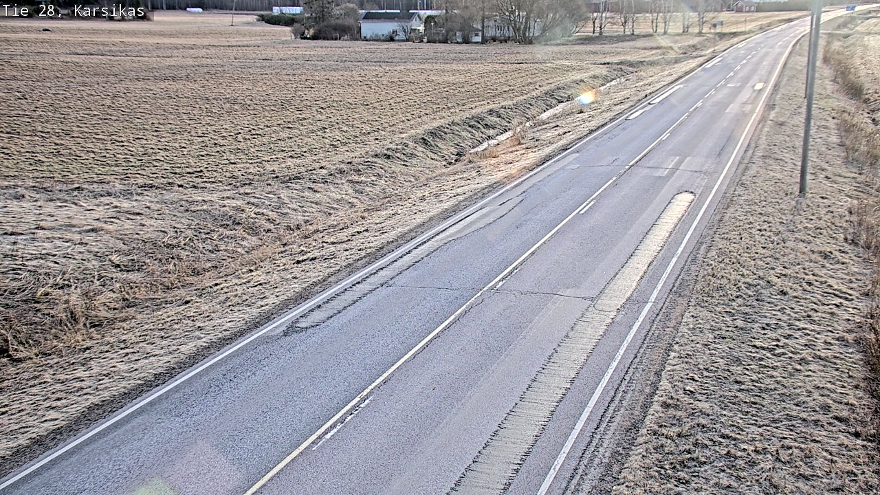 Weather Camera Image Väg 28 Haapavesi, Karsikas, Haapavesi, Pohjois-Pohjanmaa