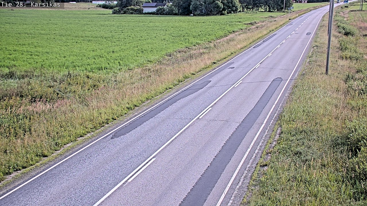 Weather Camera Image Road 28 Haapavesi, Karsikas, Haapavesi, Pohjois-Pohjanmaa