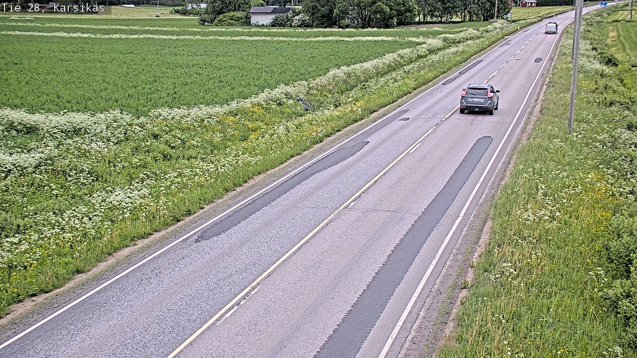 Kelikamerat Kuva Tie 28 Haapavesi, Karsikas, Haapavesi, Pohjois-Pohjanmaa