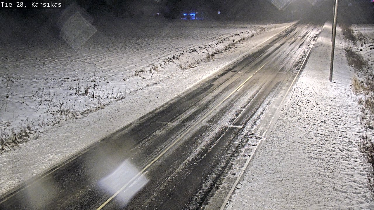 Weather Camera Image Road 28 Haapavesi, Karsikas, Haapavesi, Pohjois-Pohjanmaa