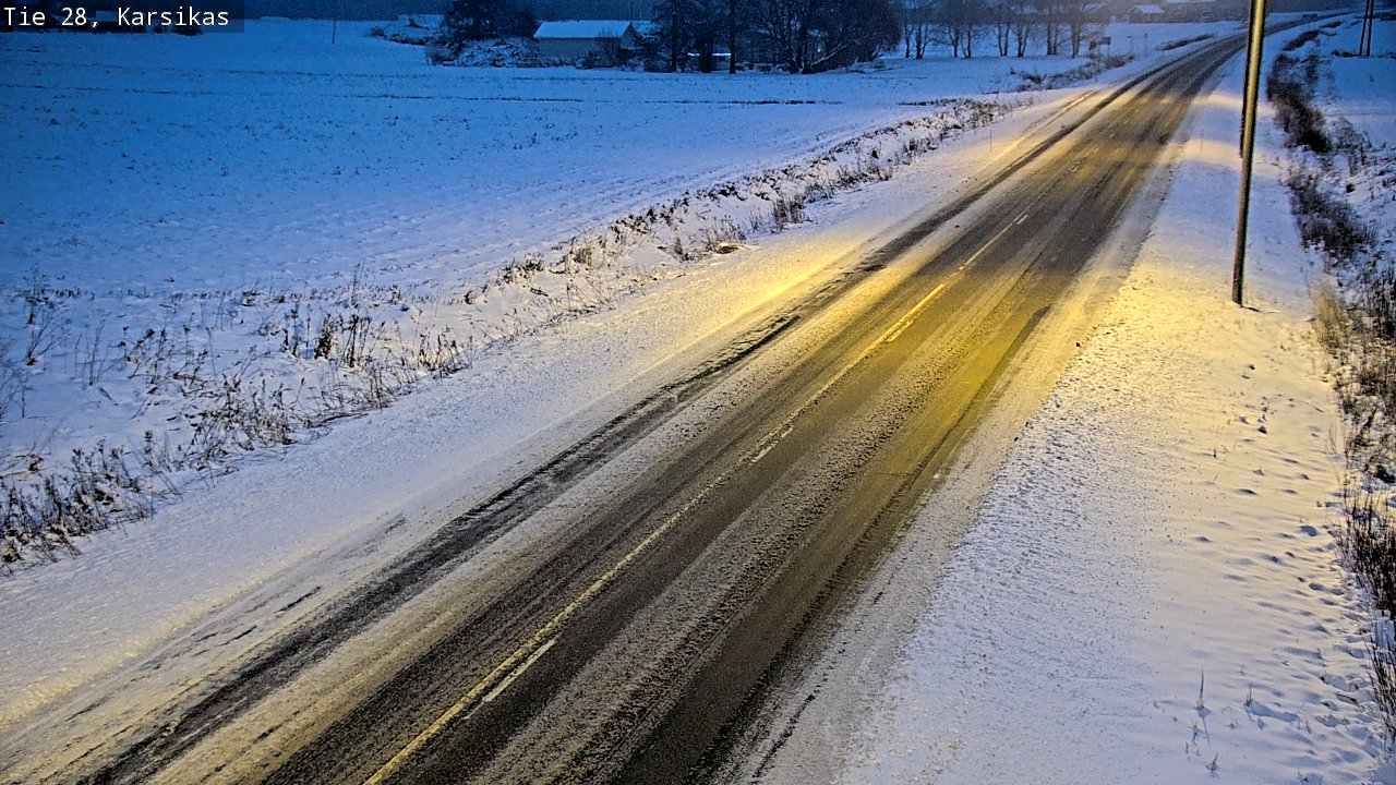 Weather Camera Image Road 28 Haapavesi, Karsikas, Haapavesi, Pohjois-Pohjanmaa